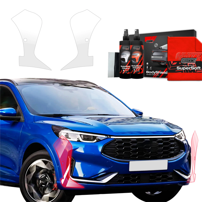 GrizzGlass BodyShield Protective Film For Bumpers Ford Kuga Active X Driver Assistance Facelift (2024-2025) [2in1] 