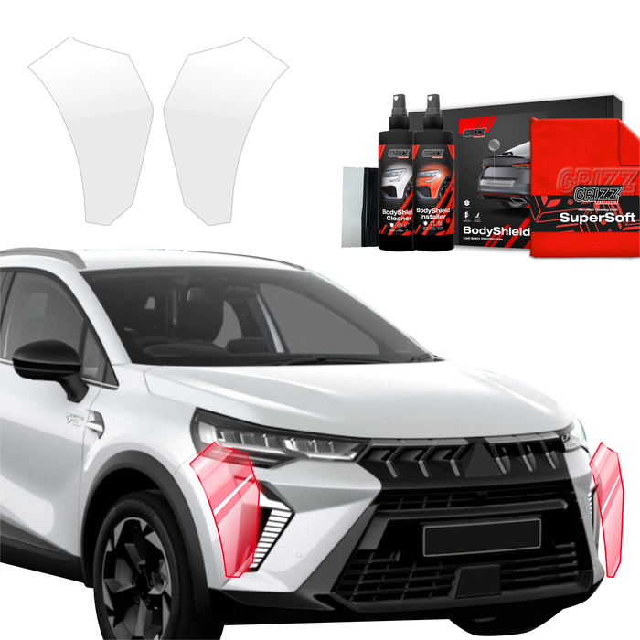 GrizzGlass BodyShield Protective Film For Bumpers Mitsubishi ASX Facelift (2024-2025) [2in1] 