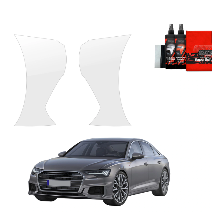 GrizzGlass BodyShield Protective Film For Bumpers Audi A6 C8 Sedan (2018-2023) [2in1] 