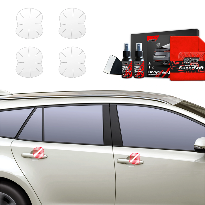 GrizzGlass BodyShield Protective Film For Door Handles Toyota Corolla Kombi Facelift (2022-2025) [4in1]