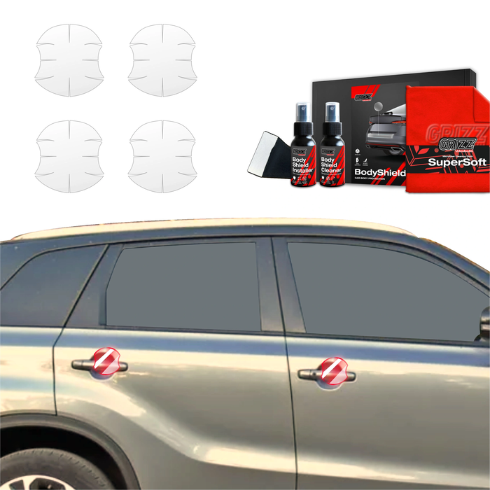 GrizzGlass BodyShield Protective Film For Door Handles Suzuki Vitara Facelift (2024-2025) [4in1]