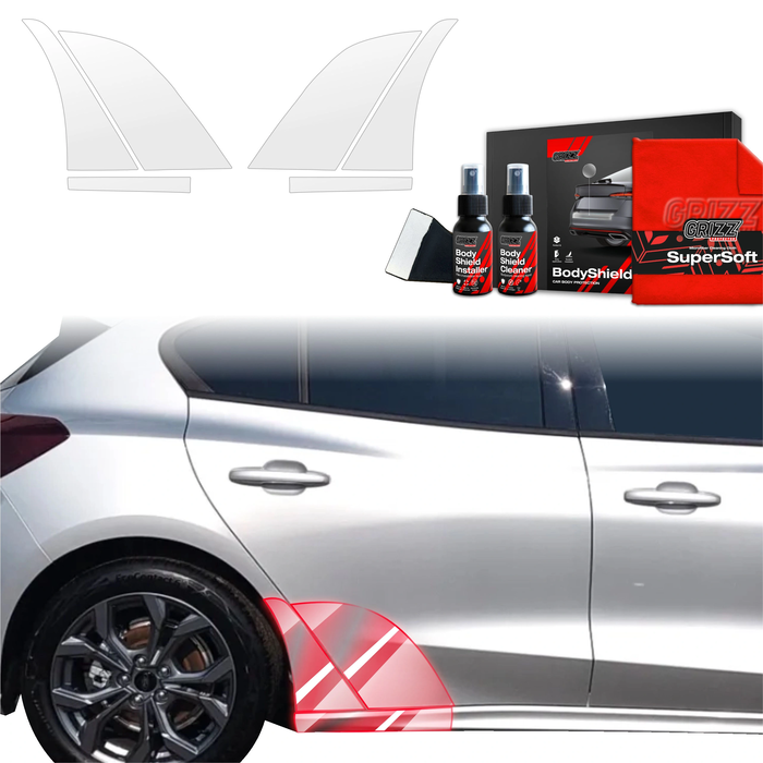GrizzGlass BodyShield Wheel Arch Protection Film Ford Focus ST-Line X Hatchback Facelift (2021-2025) [6in1]