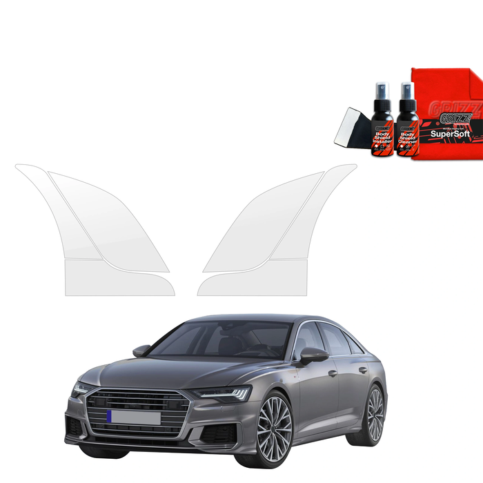 GrizzGlass BodyShield Wheel Arch Protection Film Audi A6 C8 Sedan (2018-2023) [6in1]