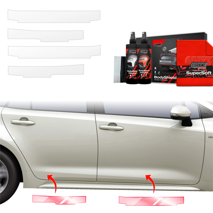 GrizzGlass BodyShield Door Sill Protection Film Suzuki Swace Facelift (2023-2025) [4in1]
