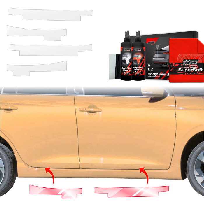 GrizzGlass BodyShield Door Sill Protection Film Suzuki Swift (2024-2025) [4in1]