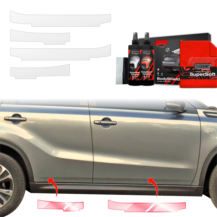 GrizzGlass BodyShield Door Sill Protection Film Suzuki Vitara Facelift (2024-2025) [4in1]