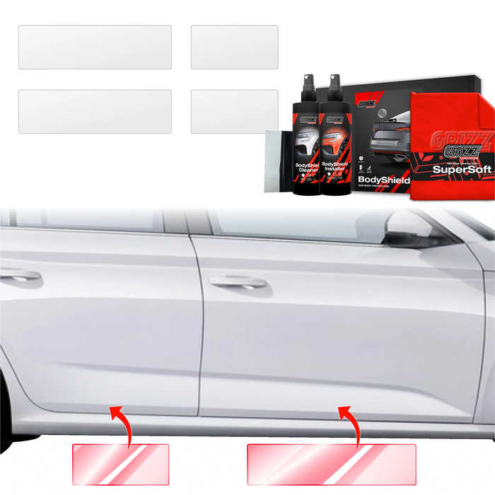 GrizzGlass BodyShield Door Sill Protection Film Skoda Kamiq (2019-2025) [4in1]