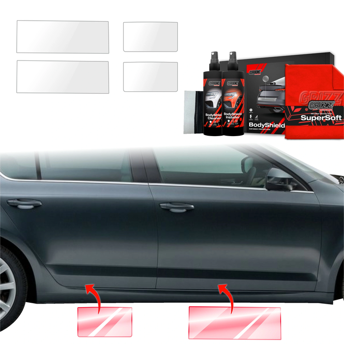 GrizzGlass BodyShield Door Sill Protection Film Skoda Octavia 3 (2017-2020) [4in1]