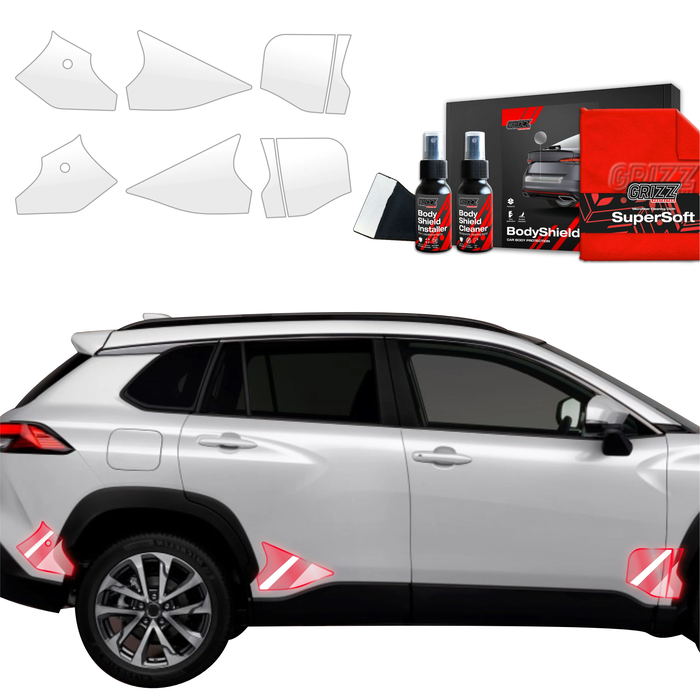 GrizzGlass BodyShield Wheel Arch Protection Film Toyota Corolla Cross (2022-2025) [6in1]