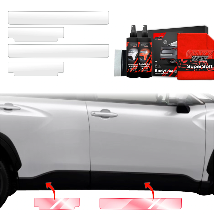 GrizzGlass BodyShield Door Sill Protection Film Toyota Corolla Cross (2022-2025) [4in1]