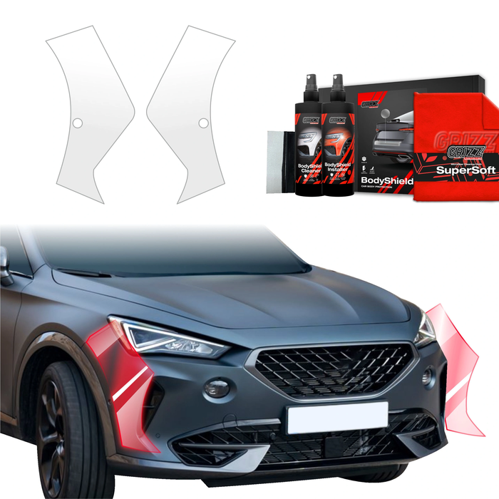 GrizzGlass BodyShield Protective Film For Bumpers Cupra Formentor (2020-2024) [2in1] 