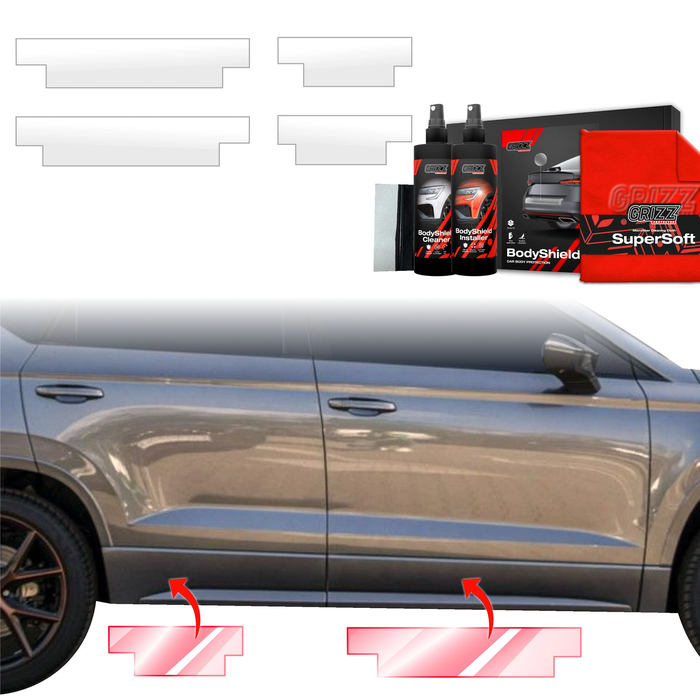 GrizzGlass BodyShield Door Sill Protection Film Cupra Ateca (2020-2025) [4in1]