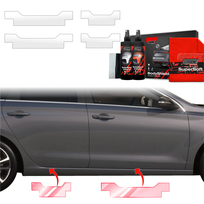 GrizzGlass BodyShield Door Sill Protection Film Hyundai i30 Wagon (2020-2025) [4in1]