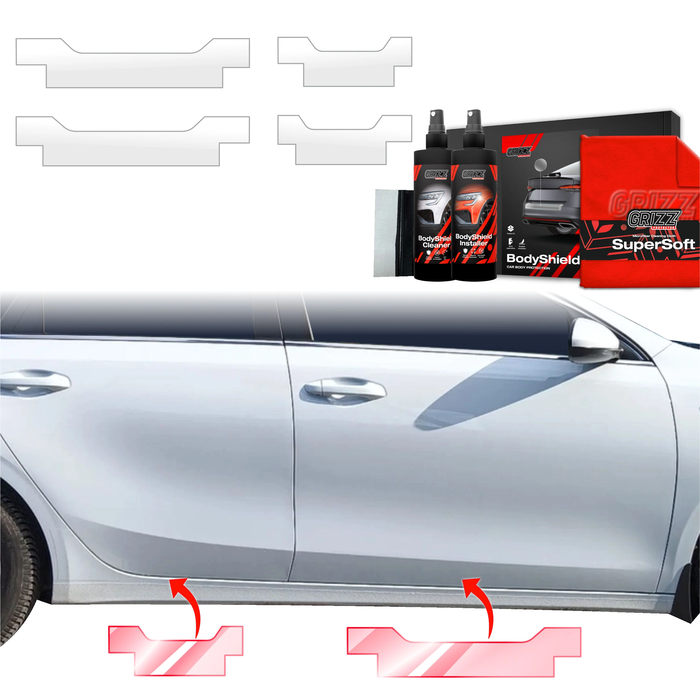 GrizzGlass BodyShield Door Sill Protection Film Kia Ceed SW Kombi (2021-2025) [4in1]
