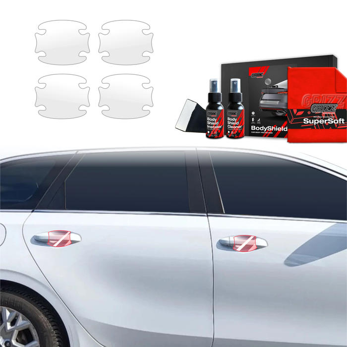 GrizzGlass BodyShield Protective Film For Door Handles Kia Ceed Hatchback (2021-2025) [4in1]