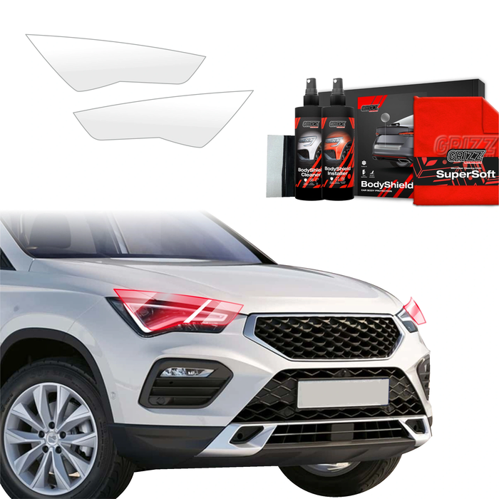 GrizzGlass BodyShield Lamp Protection Film Seat Ateca (2020-2025) [2in1] 