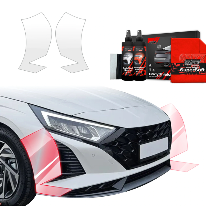 GrizzGlass BodyShield Protective Film For Bumpers Hyundai i20 (2023-2025) [2in1] 