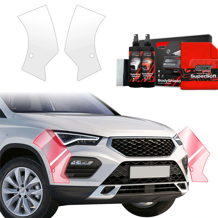 GrizzGlass BodyShield Protective Film For Bumpers Seat Ateca (2020-2025) [2in1] 