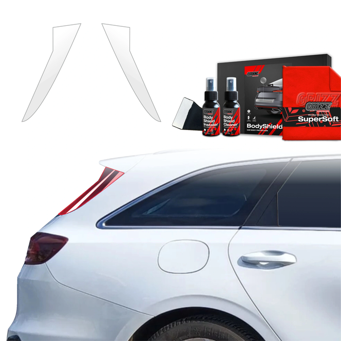 GrizzGlass BodyShield Car Pillar Protective Film Kia Ceed SW Kombi (2021-2025) [2in1] 