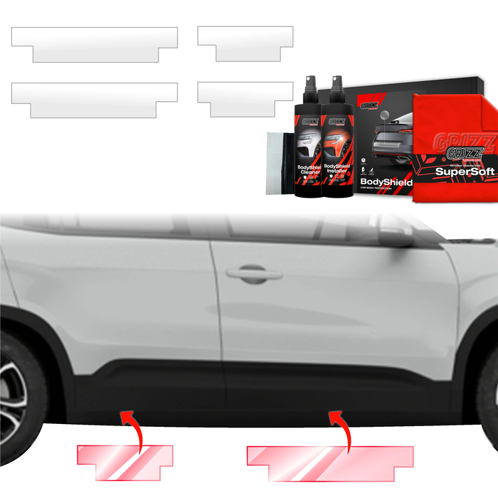 GrizzGlass BodyShield Door Sill Protection Film Jeep Avenger (2023-2025) [4in1]