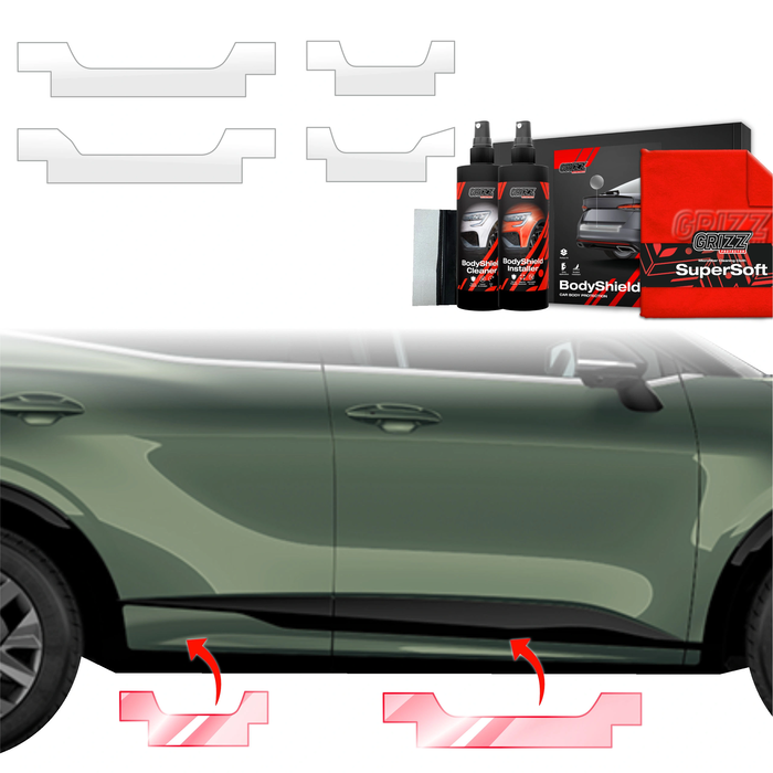 GrizzGlass BodyShield Door Sill Protection Film Kia Sportage 5 (2021-2025) [4in1]