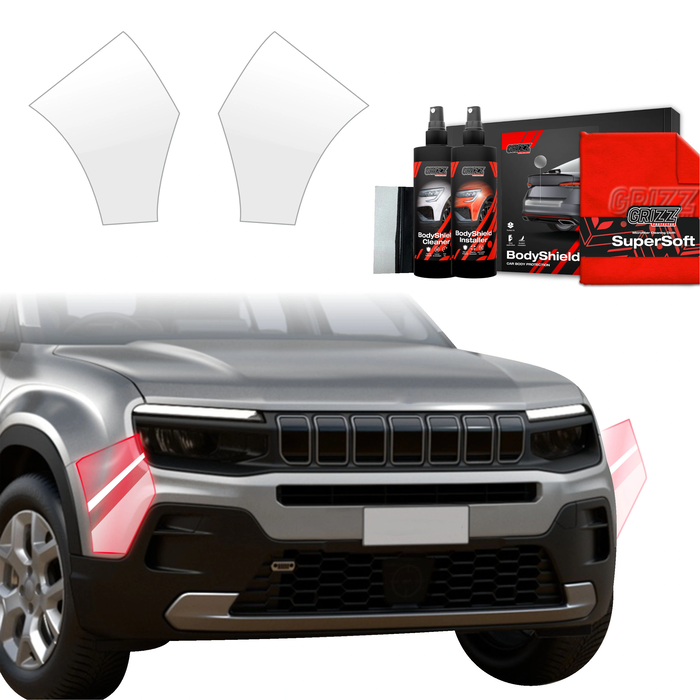 GrizzGlass BodyShield Protective Film For Bumpers Jeep Avenger (2023-2025) [2in1] 