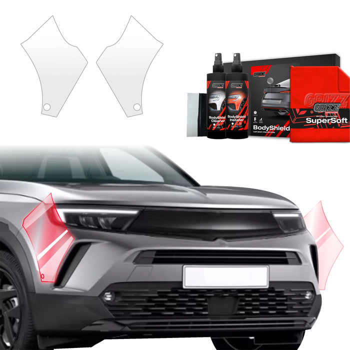 GrizzGlass BodyShield Protective Film For Bumpers Opel Mokka (2021-2025) [2in1] 