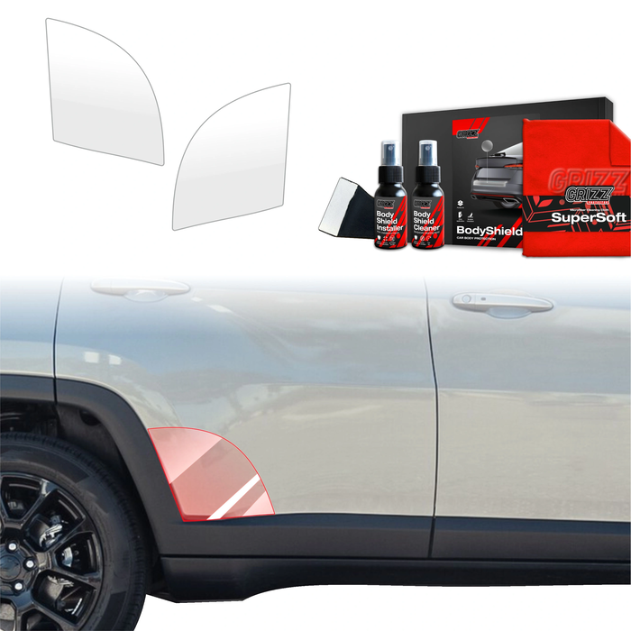 GrizzGlass BodyShield Wheel Arch Protection Film Jeep Compass (2020-2024) [2in1] 