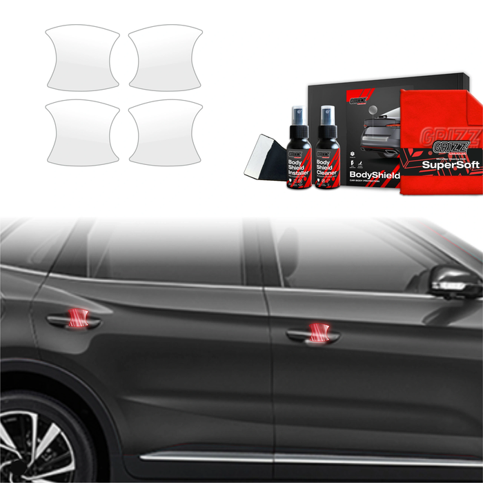 GrizzGlass BodyShield Protective Film For Door Handles MG ZS Hybrid+ (2024-2025) [4in1]