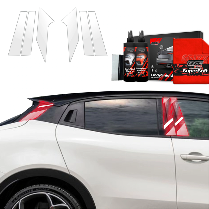 GrizzGlass BodyShield Car Pillar Protective Film Alfa Romeo Junior (2024-2025) [6in1]