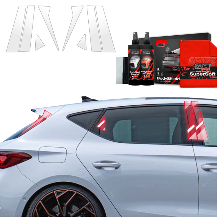 GrizzGlass BodyShield Car Pillar Protective Film Cupra Leon Sportstourer (2024-2025) [8in1]