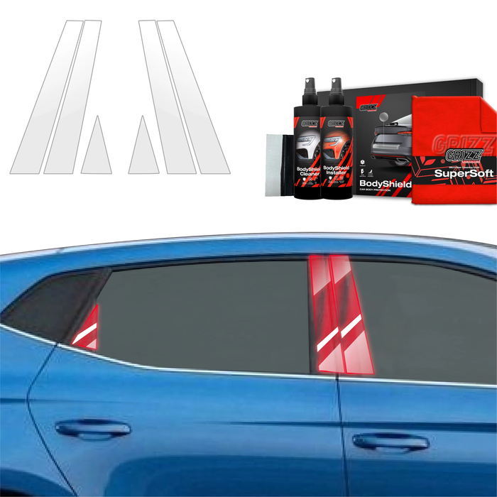 GrizzGlass BodyShield Car Pillar Protective Film Seat Ibiza (2021-2025) [6in1]