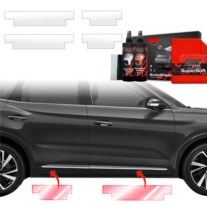 GrizzGlass BodyShield Door Sill Protection Film MG ZS Hybrid+ (2024-2025) [4in1]