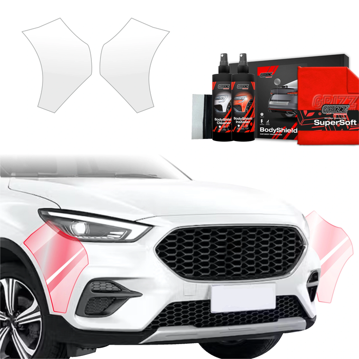 GrizzGlass BodyShield Protective Film For Bumpers MG ZS Classic (2019-2025) [2in1] 