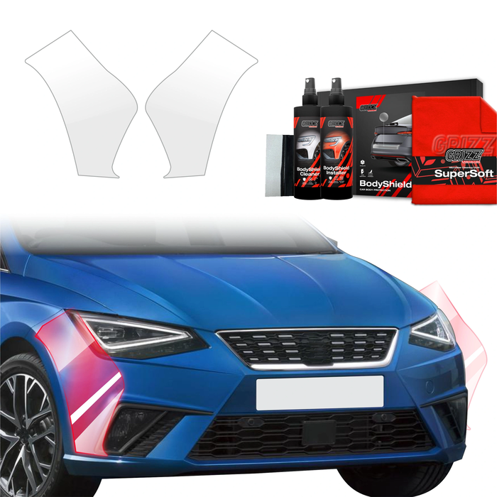 GrizzGlass BodyShield Protective Film For Bumpers Seat Ibiza (2021-2025) [2in1] 