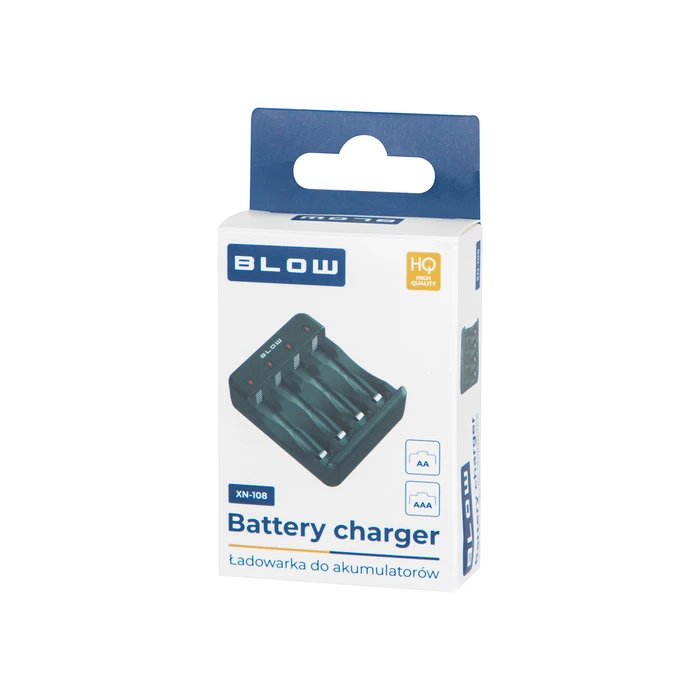BLOW XN-108 4-Slot USB-C Battery Charger for AA/AAA (Ni-MH / Ni-Cd)