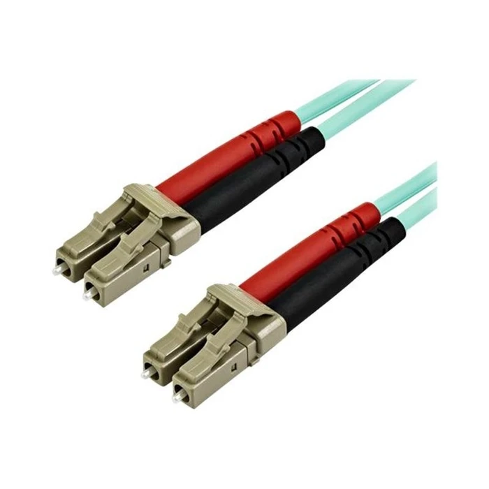 Καλώδιο Οπτικής Ίνας StarTech.com 10 m OM4 LC to LC Multimode Duplex Fiber Optic Patch Cable - Aqua - 50/125