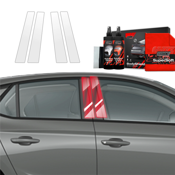 GrizzGlass BodyShield Car Pillar Protective Film Opel Corsa (2023-2025) [4in1]