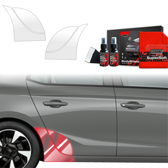 GrizzGlass BodyShield Wheel Arch Protection Film Opel Corsa (2023-2025) [4in1]