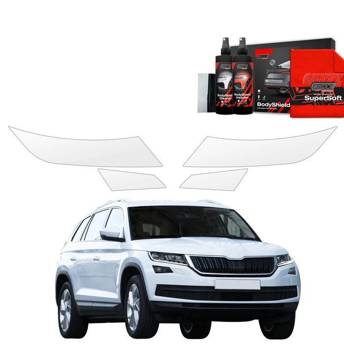 GrizzGlass BodyShield Lamp Protection Film Skoda Kodiaq (2016-2021) [4in1]