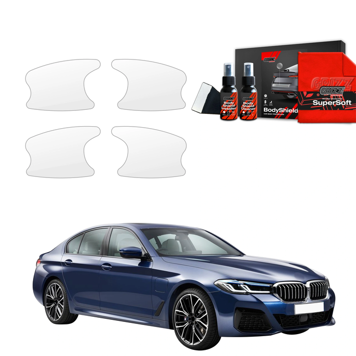 GrizzGlass BodyShield Protective Film For Door Handles BMW 3 Sedan (2025) [4in1]
