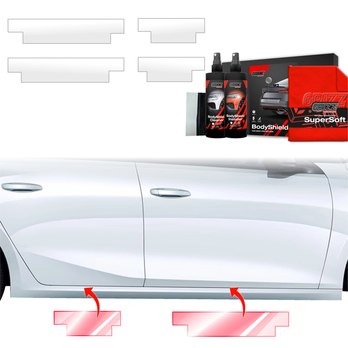 GrizzGlass BodyShield Door Sill Protection Film Opel Astra (2021-2024) [4in1]
