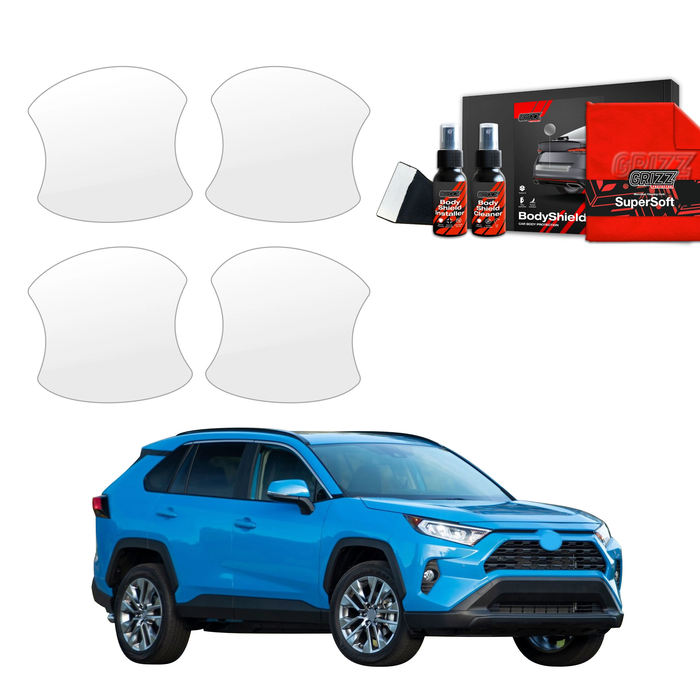 GrizzGlass BodyShield Protective Film For Door Handles Toyota RAV4 HEV (2021-2025) [4in1]