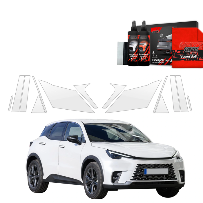 GrizzGlass BodyShield Car Pillar Protective Film Lexus LBX (2023-2025) [10in1]