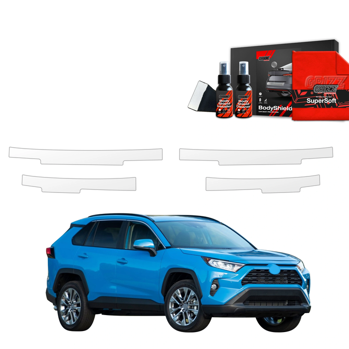 GrizzGlass BodyShield Door Sill Protection Film Toyota RAV4 HEV (2021-2025) [4in1]