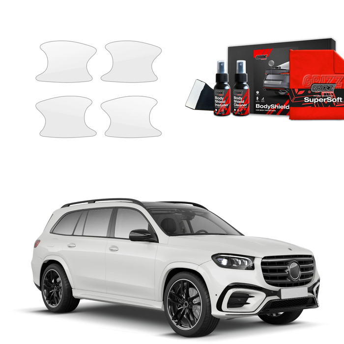 GrizzGlass BodyShield Protective Film For Door Handles Mercedes GLS 450d (2023-2025) [4in1]
