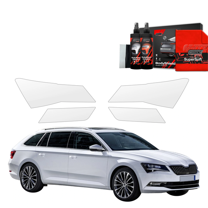 GrizzGlass BodyShield Lamp Protection Film Skoda Superb 3 Combi (2016-2019) [4in1]