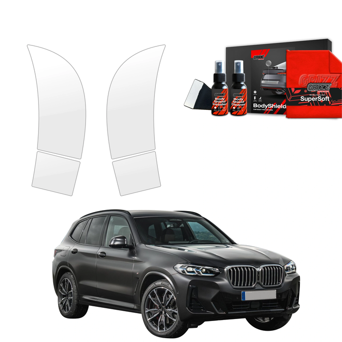 GrizzGlass BodyShield Wheel Arch Protection Film BMW X3 (2021-2024) [4in1]