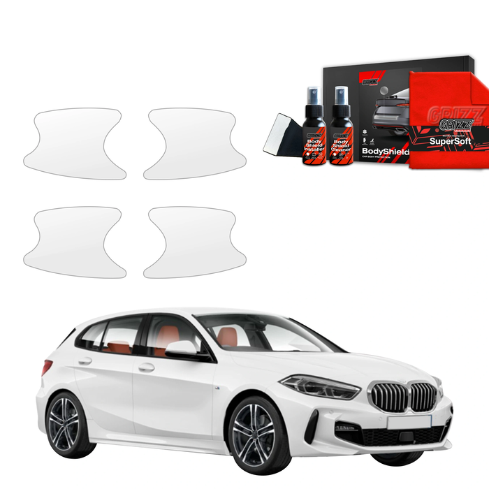 GrizzGlass BodyShield Protective Film For Door Handles BMW 1 118i (2020-2025) [4in1]