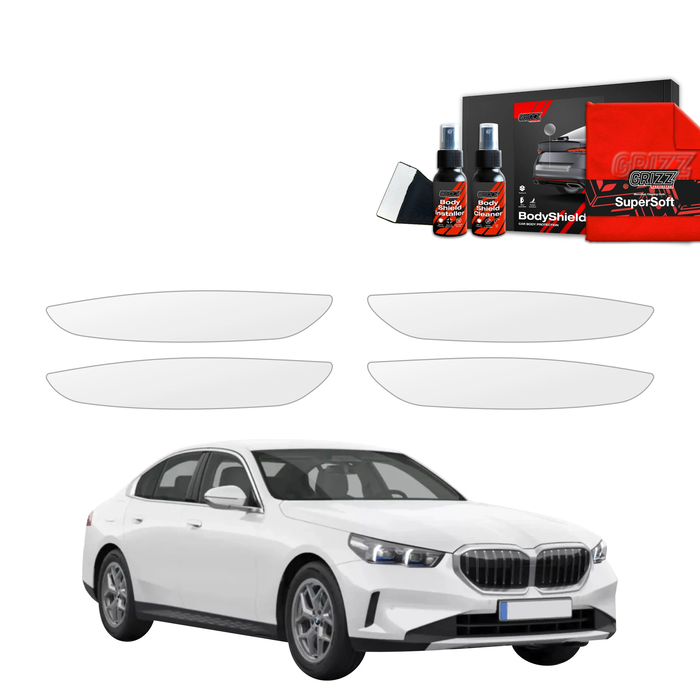 GrizzGlass BodyShield Protective Film For Door Handles BMW 5 Sedan G60 520i (2024-2025) [4in1]